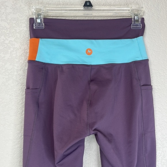 Marmot 7/8 Leggings Purple Blue Orange Size Small - Picture 9 of 11
